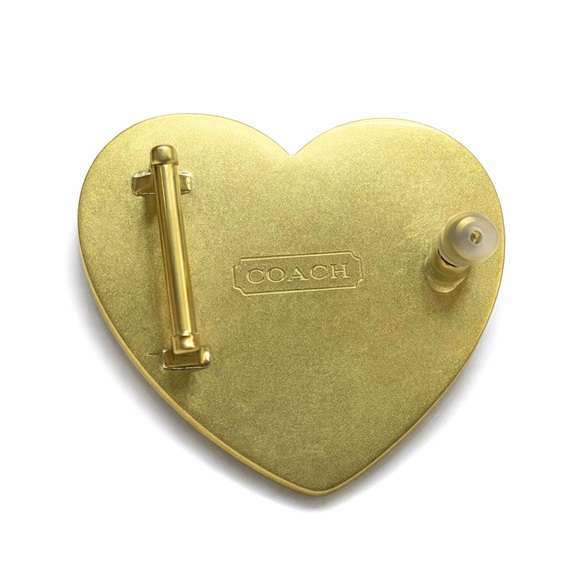 Poppy Heart Belt Buckle Gold Tone Rare EUC - Picture 2 of 3